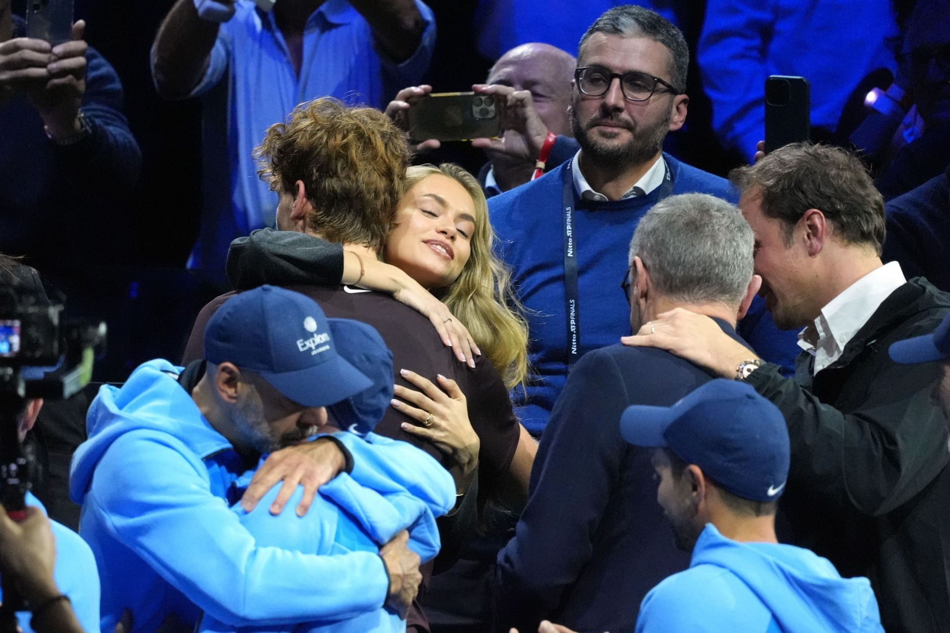 Sinner hugged Hasanovic after his victory - Source: Getty