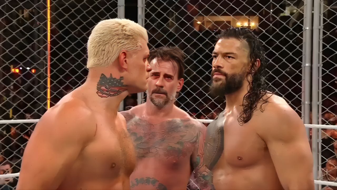 Cody Rhodes, CM Punk and Roman Reigns ( Credits: Netflix )