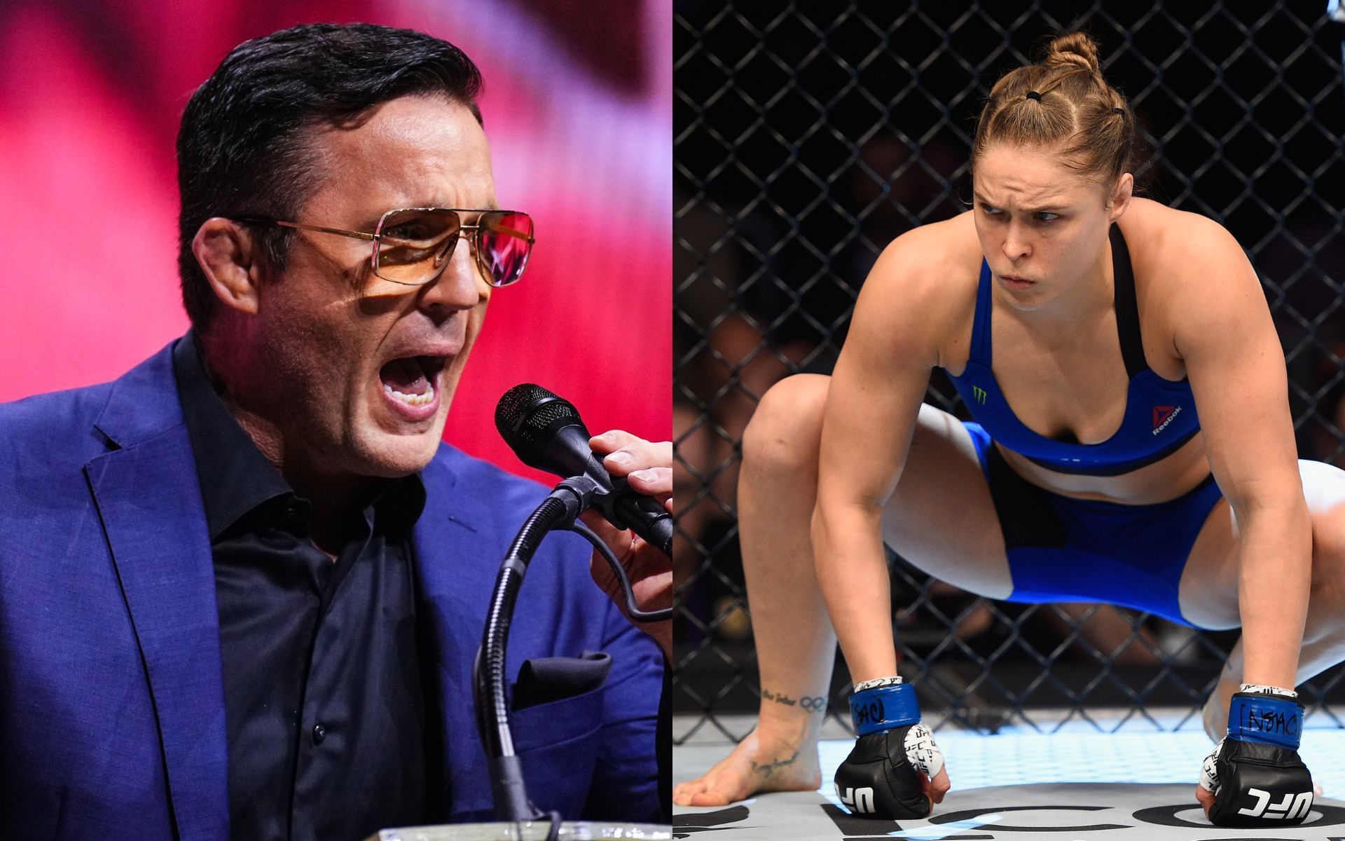 Chael Sonnen (left) weighs in on Ronda Rousey