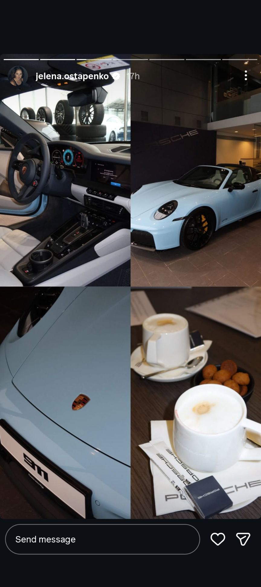 Instagramový příběh Ostapenkové