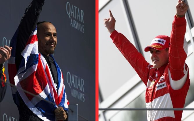 Lewis Hamilton vs Michael Schumacher: Comparing their stats after 308 races