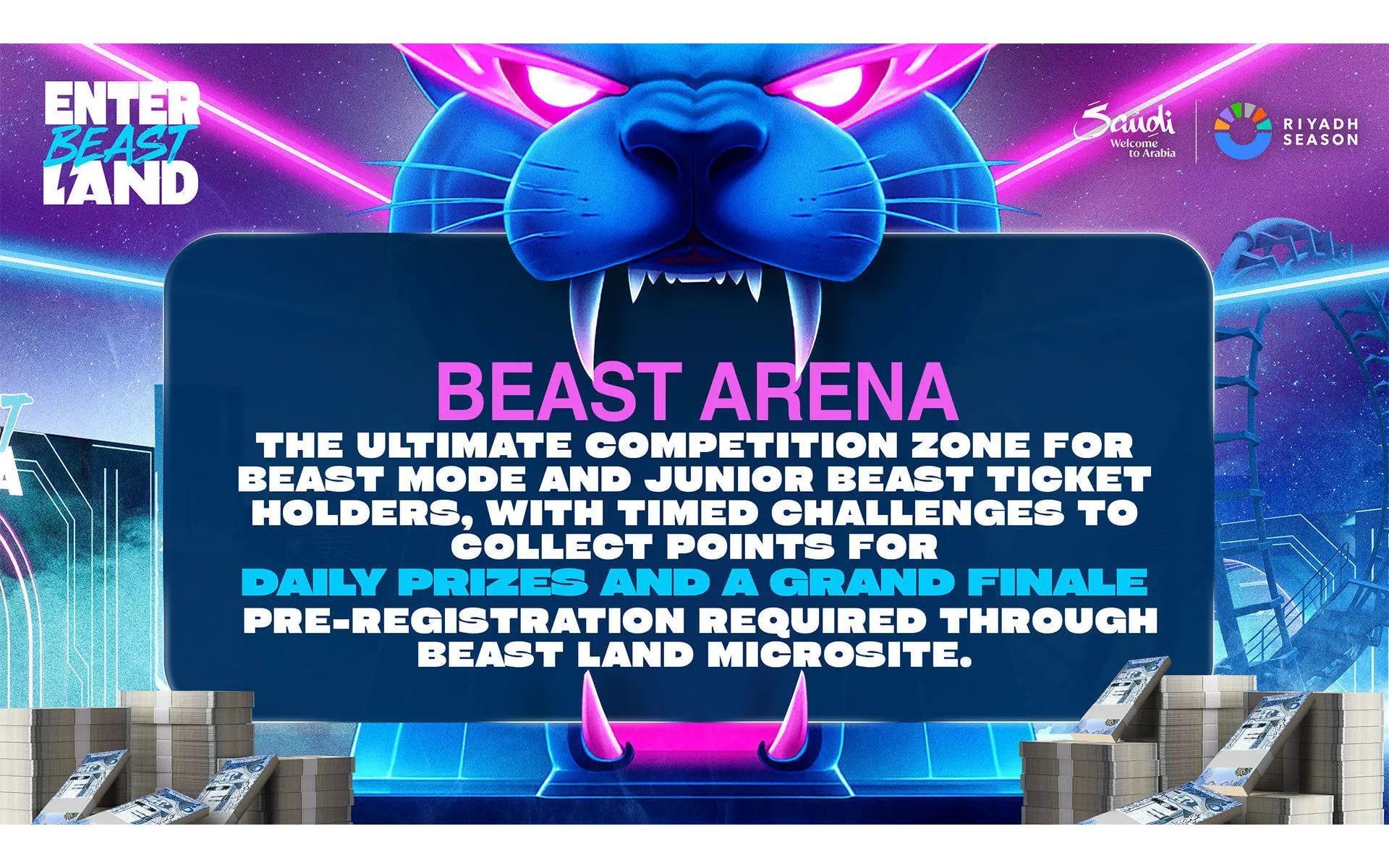 Information that Webook has shared about MrBeast&#039;s theme park in Riyadh, Saudi Arabia, 2/2 (Image via webook.com)