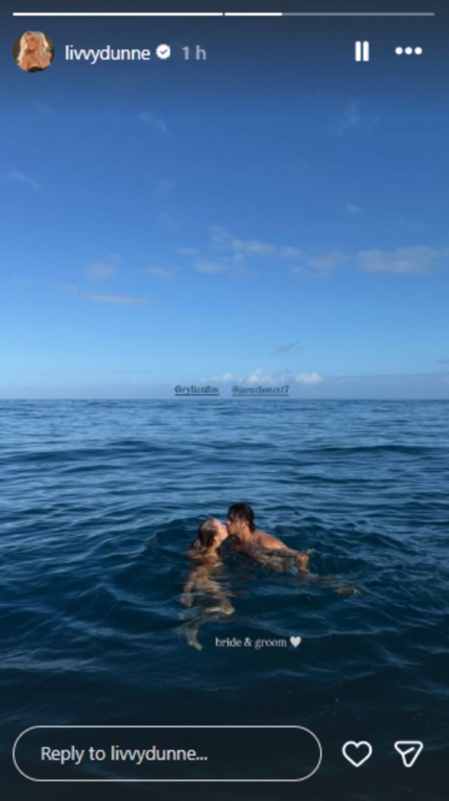 Screenshot of Dunne&#039;s Instagram story.