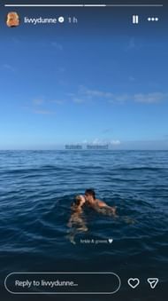 Screenshot of Dunne's Instagram story.