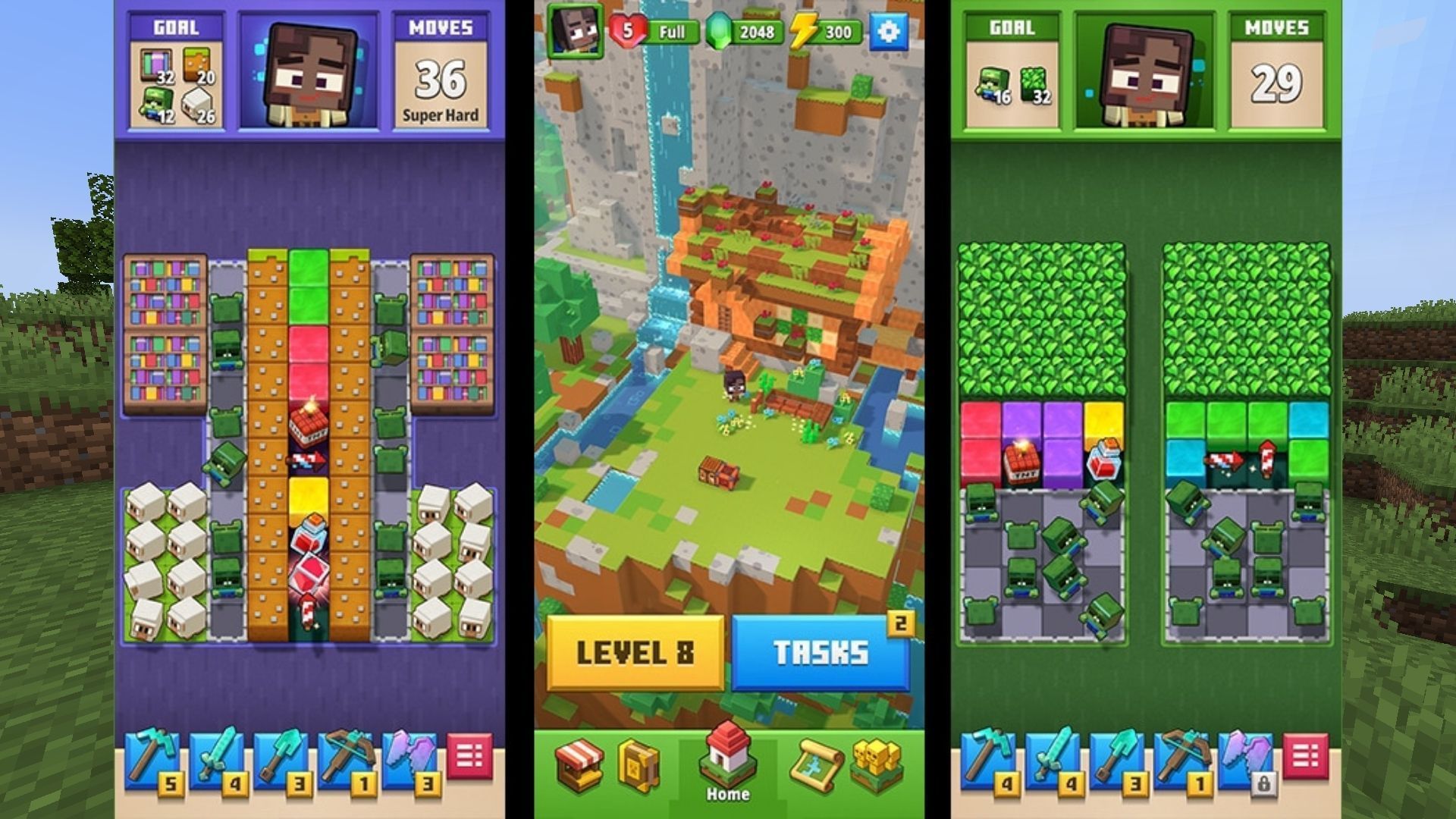 Minecraft Blast mobile game