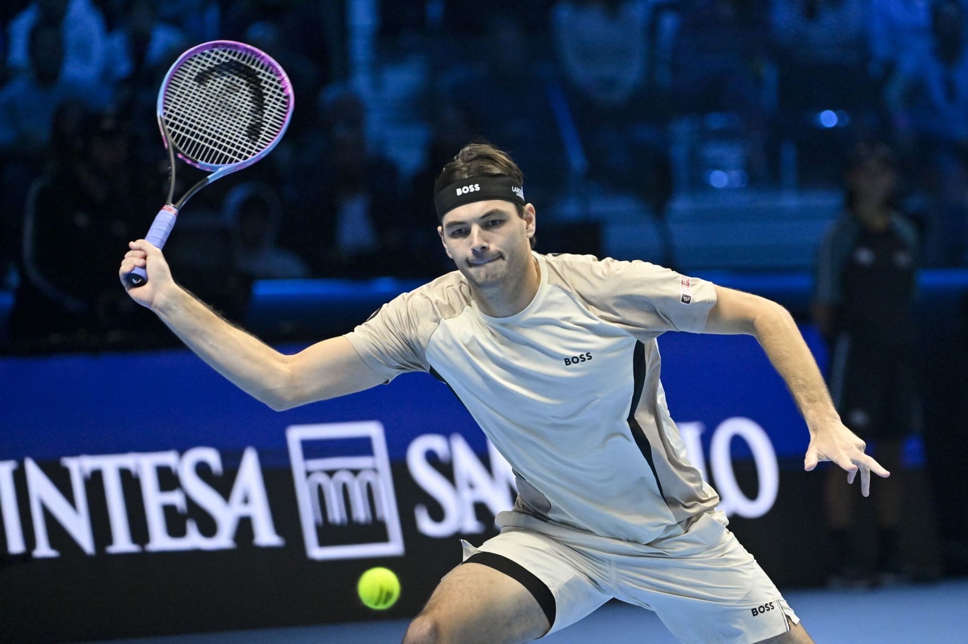Taylor Fritz will take on Carlos Alcaraz in the day session of the ATP Finals. (Source: Getty)