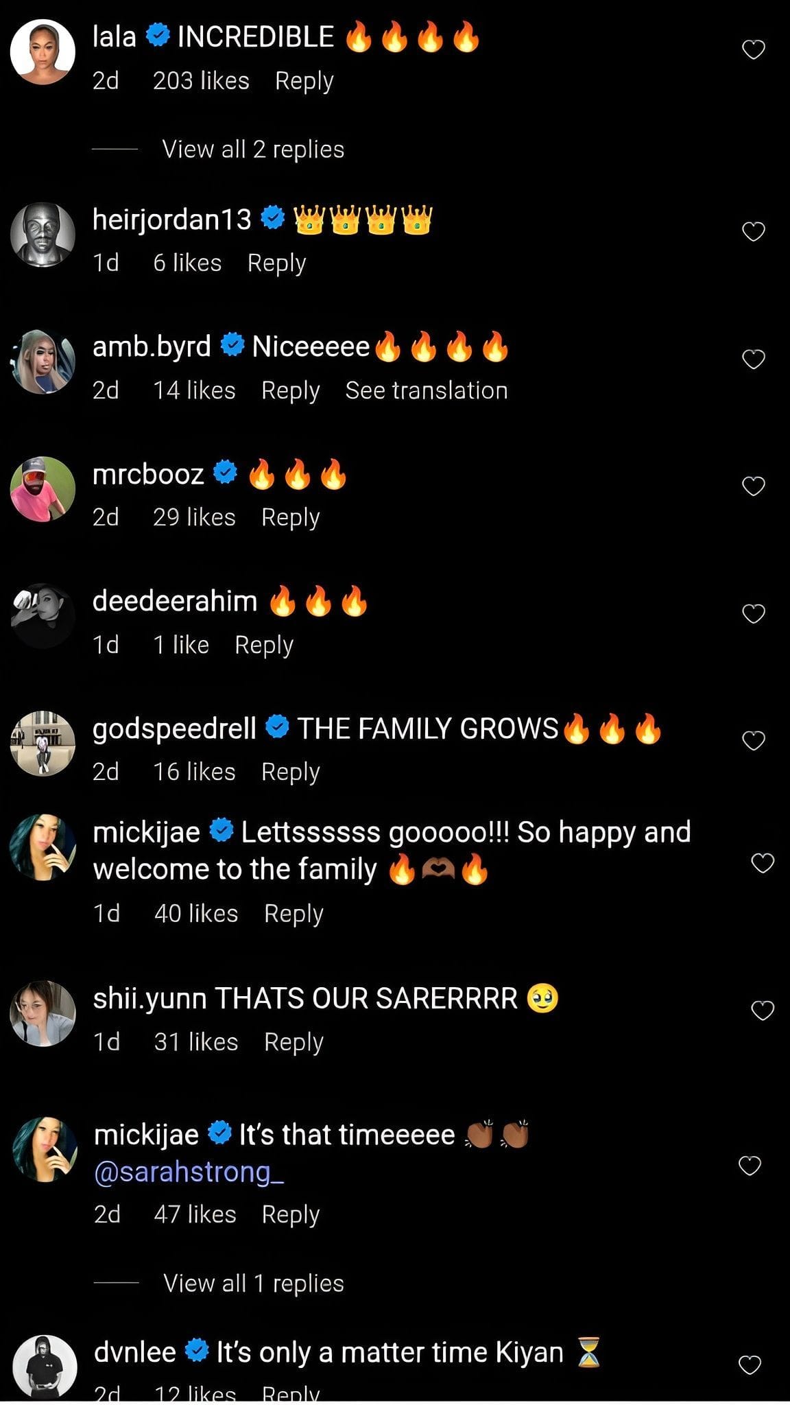 Comments on the post