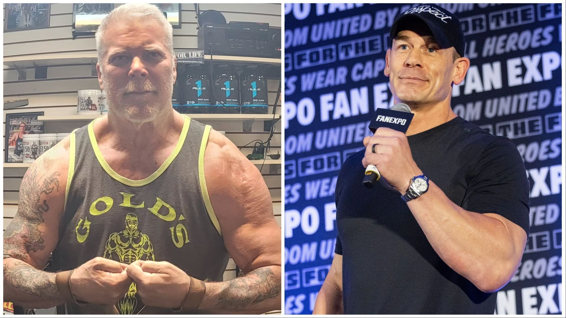 Kevin Nash and John Cena. (Photos: @realkevinnash on Instagram and GETTY)