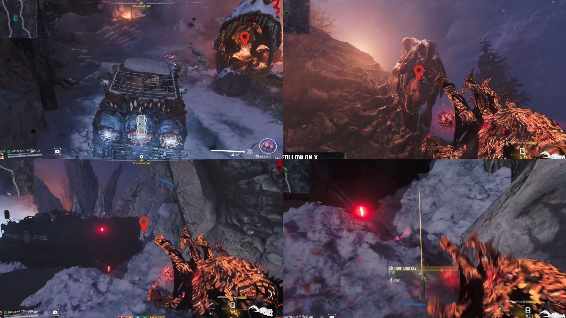 Nightbird Key potential locations (Image via Activision || YouTube/GRIZZ Viollent)