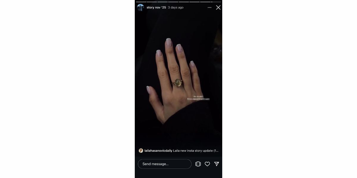 Laila Hasanovic&#039;s Instagram story