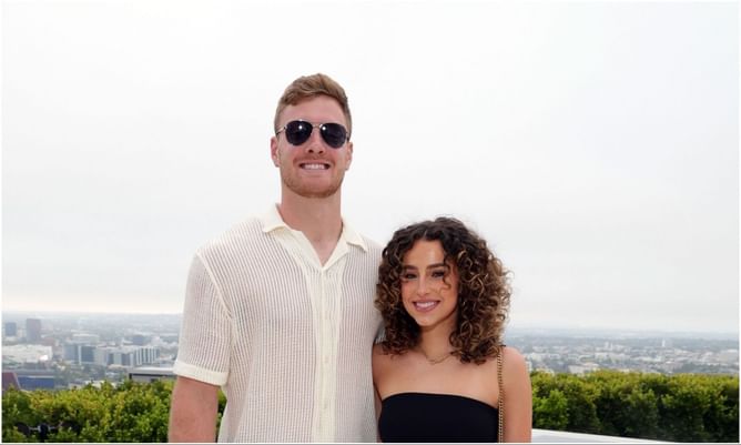 Will Levis' ex-GF Gia Duddy turns heads in glittering sequin dress at Las Vegas Grand Prix