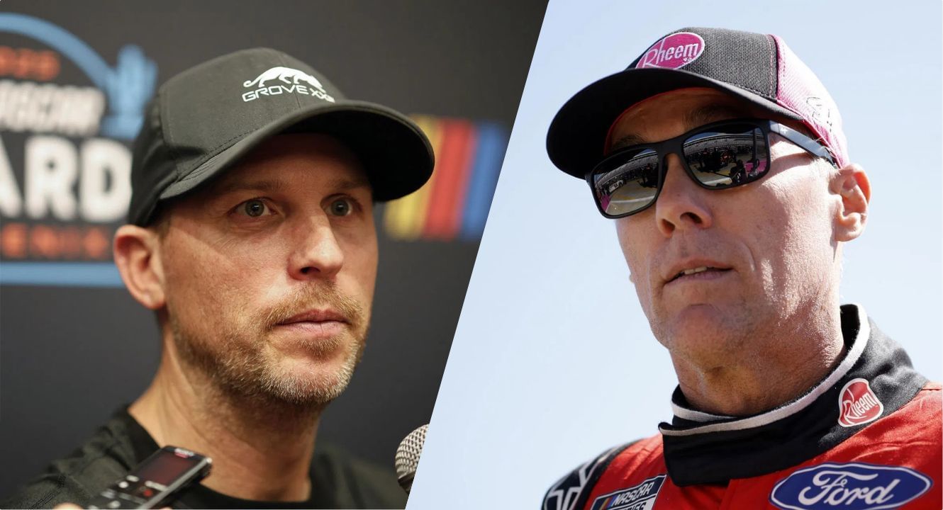 Denny Hamlin and Kevin Harvick