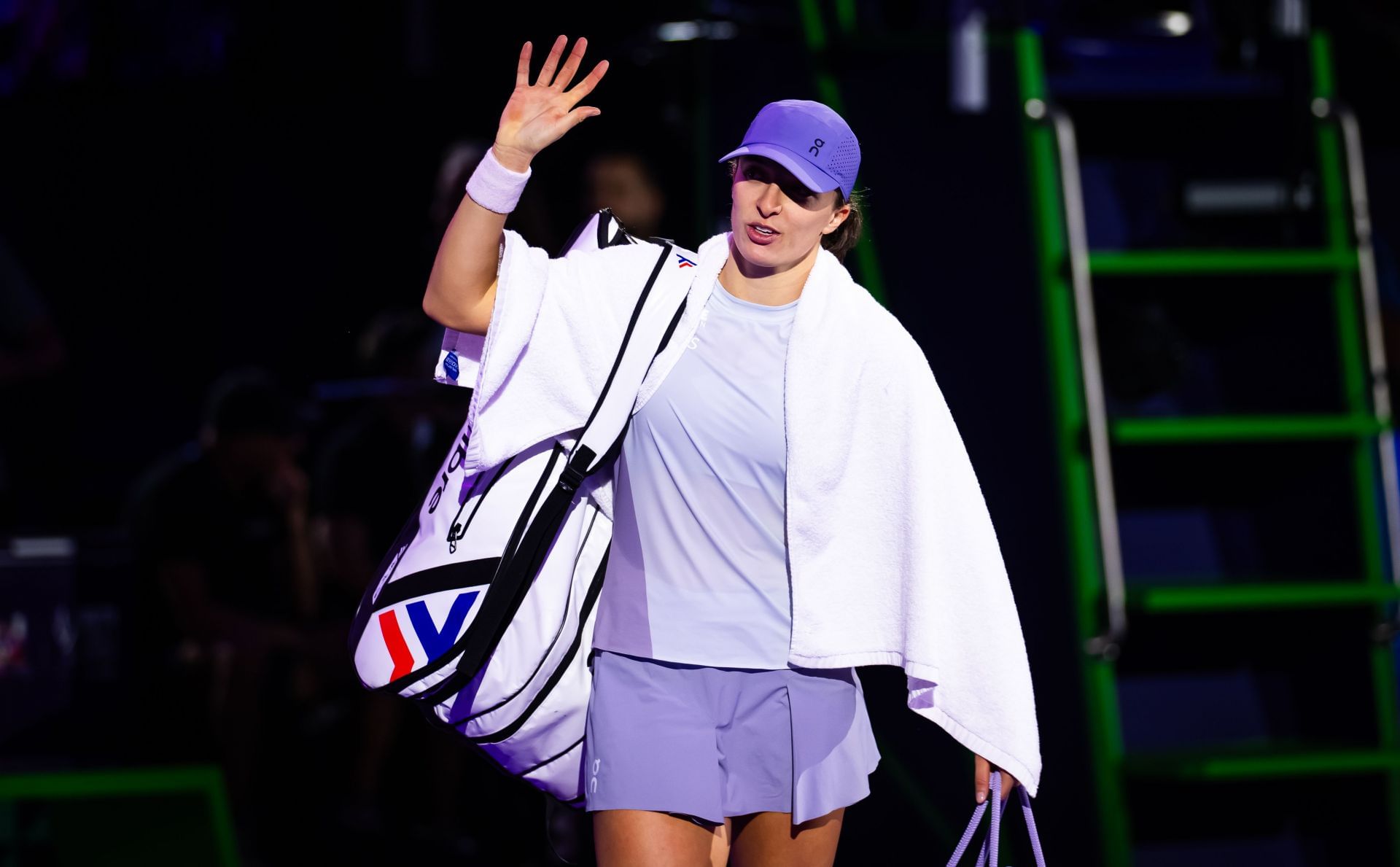 Swiatek at the WTA Finals 2025 - Day 1 - Source: Getty