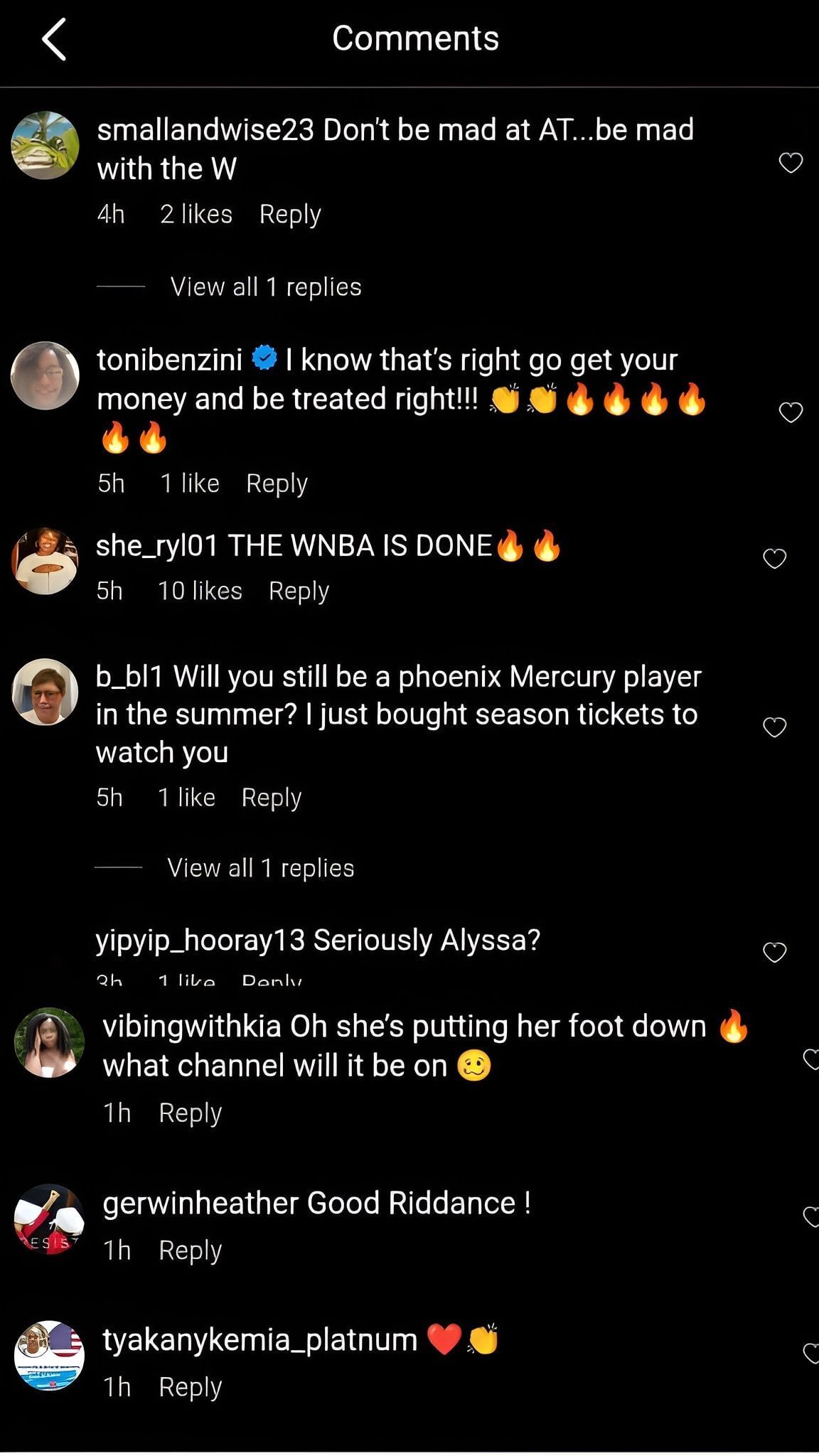 Comments on the post