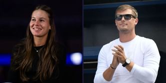 PICTURE: Veronika Kudermetova poses in checkered string bikini during tropical trip with husband Sergei