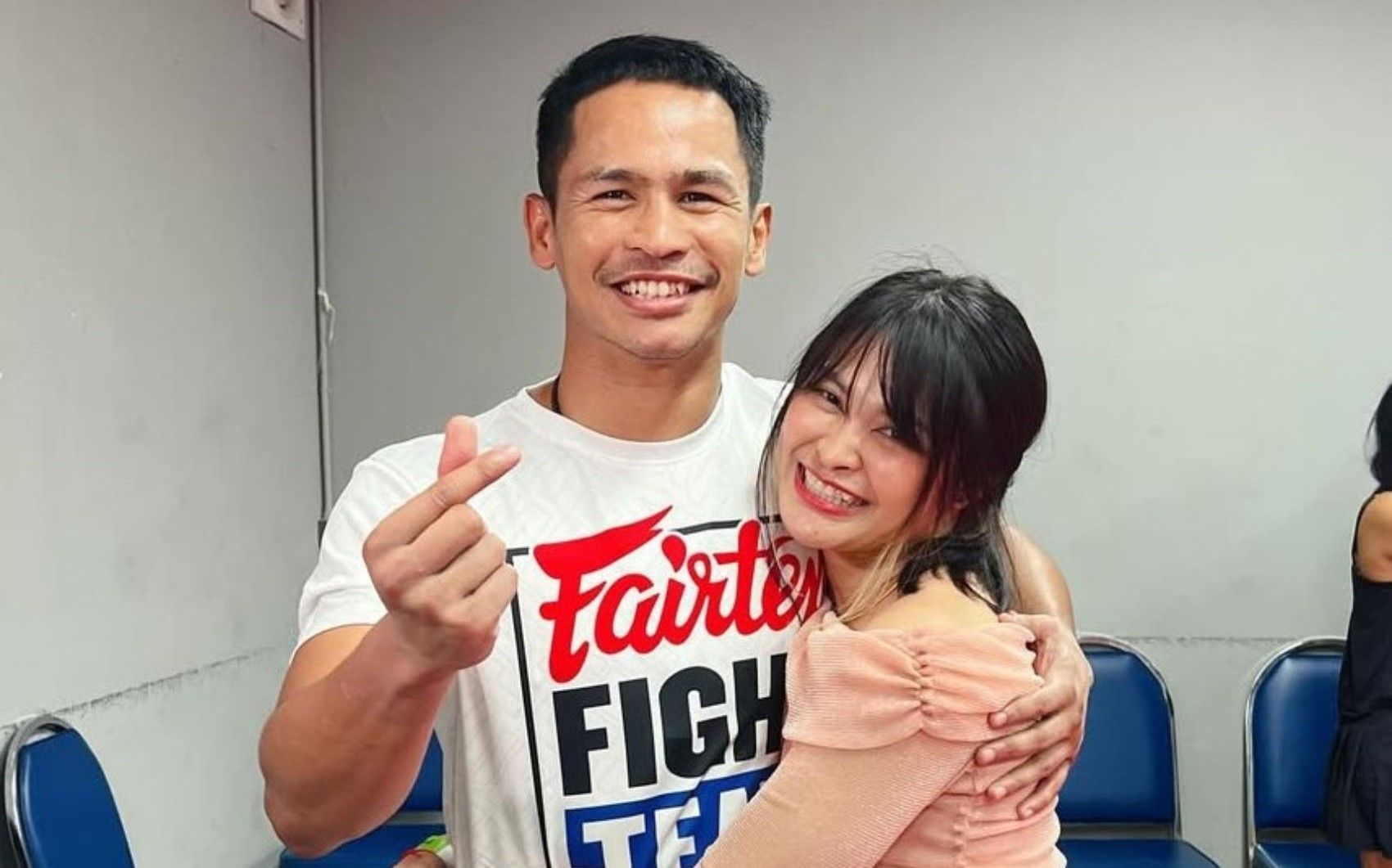 Superbon and Stamp Fairtex are embracing their role as ambassadors for Thailand. -- Photo from Stamp