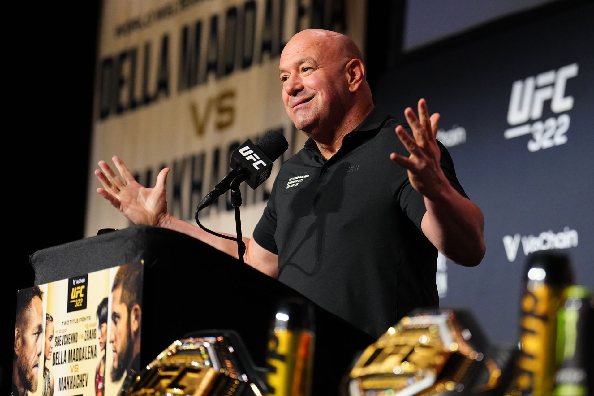 Dana White hints at his interest in NASCAR at the UFC 322 event