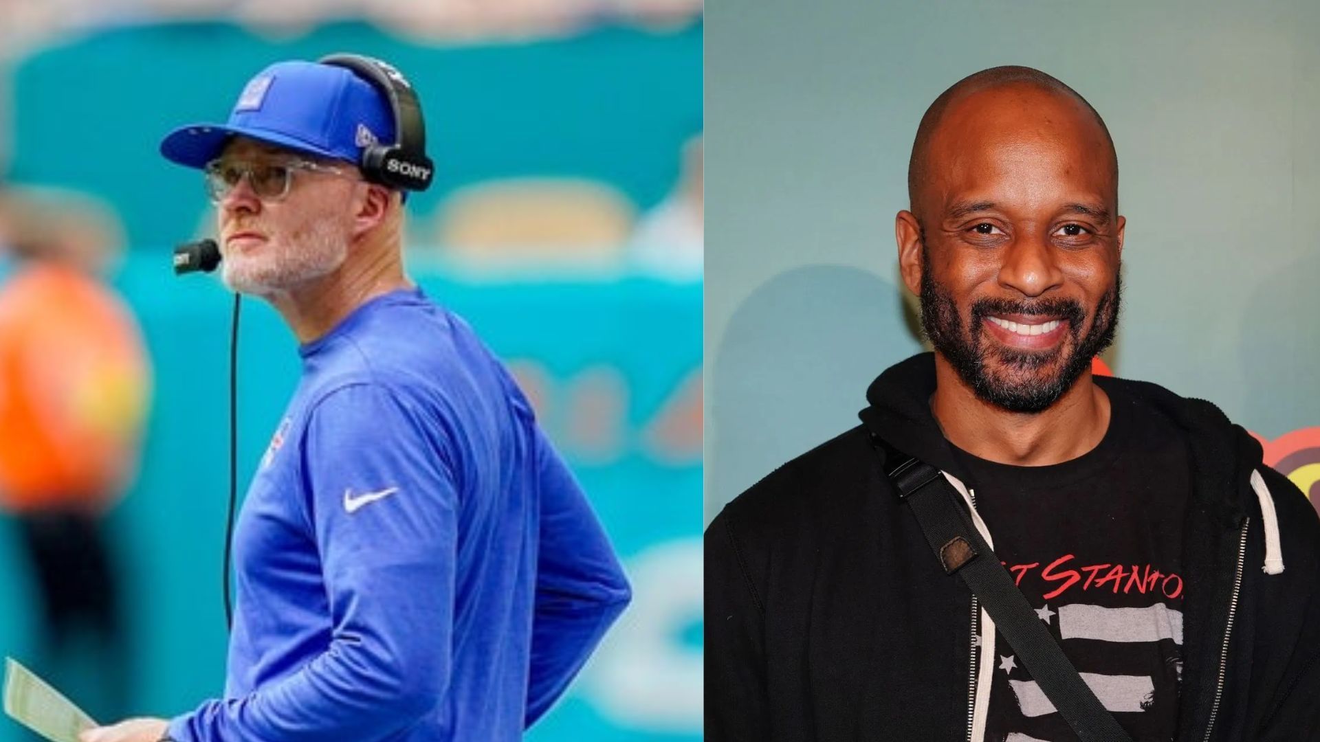 Sean McDermott and Bomani Jones (Source: Imagn / Getty)