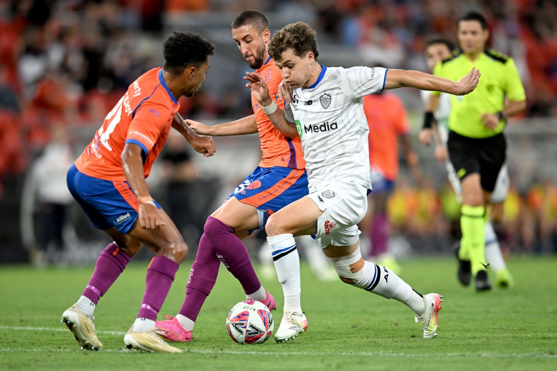 A-League Men Rd 24 - Brisbane Roar FC v Auckland FC - Source: Getty