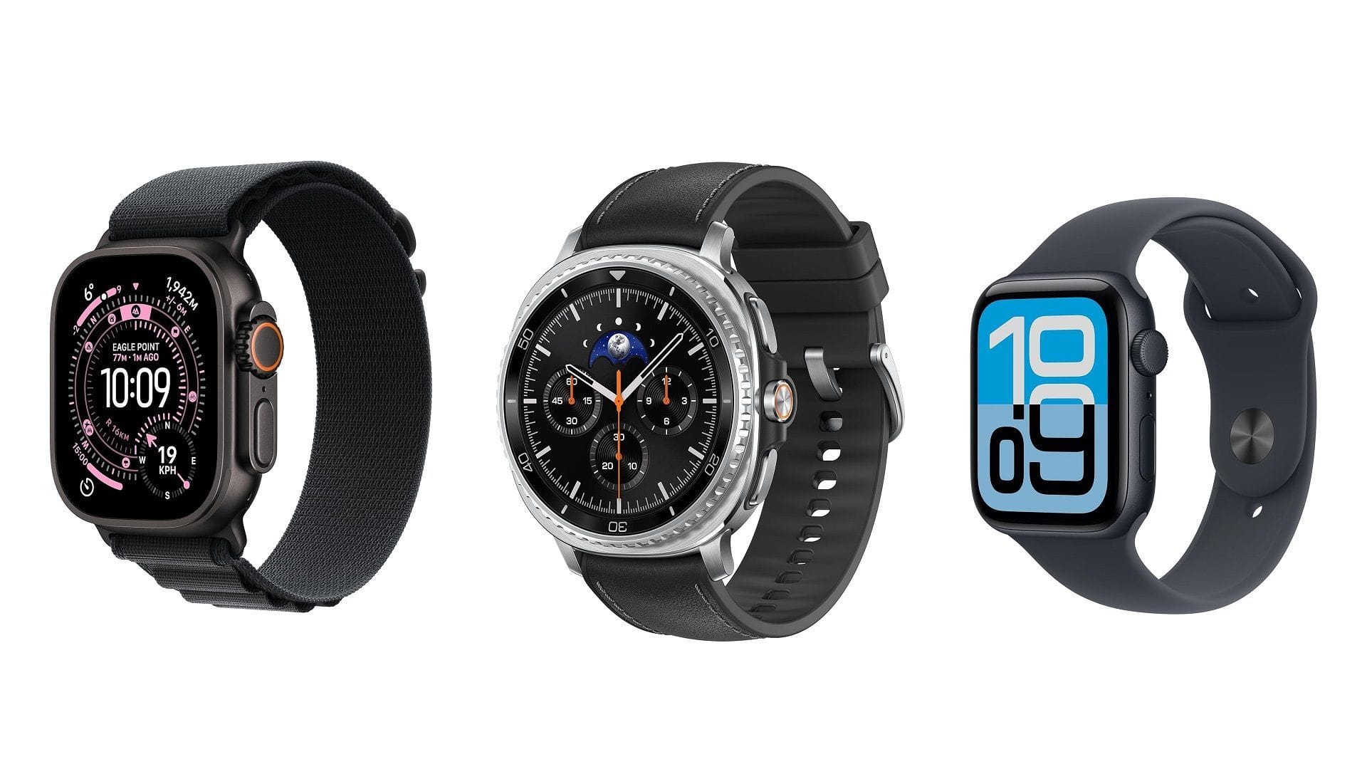 Picture of a collection of smartwatches