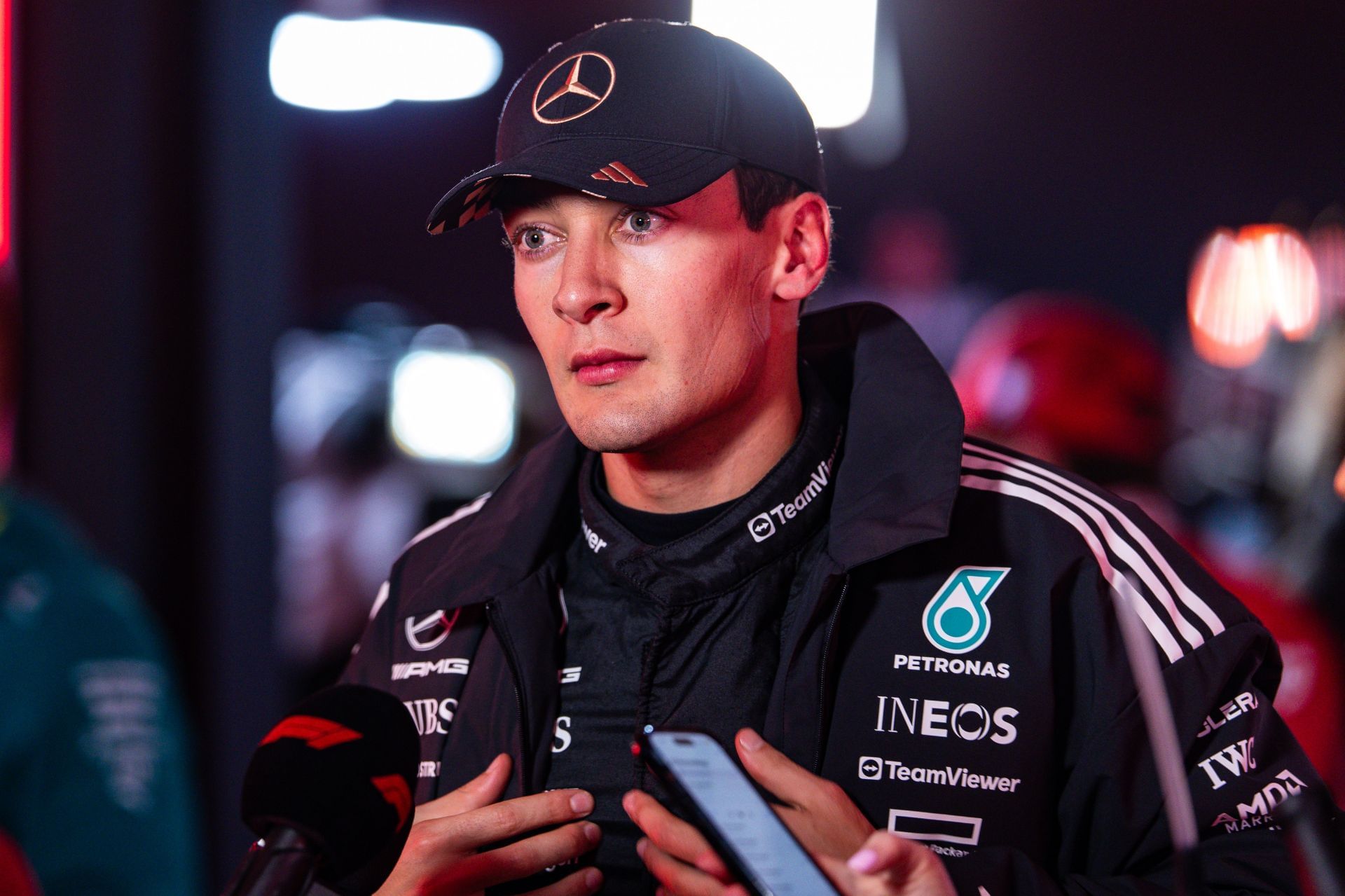 George Russell after the Las Vegas Grand Prix Qualifying - Source: Getty