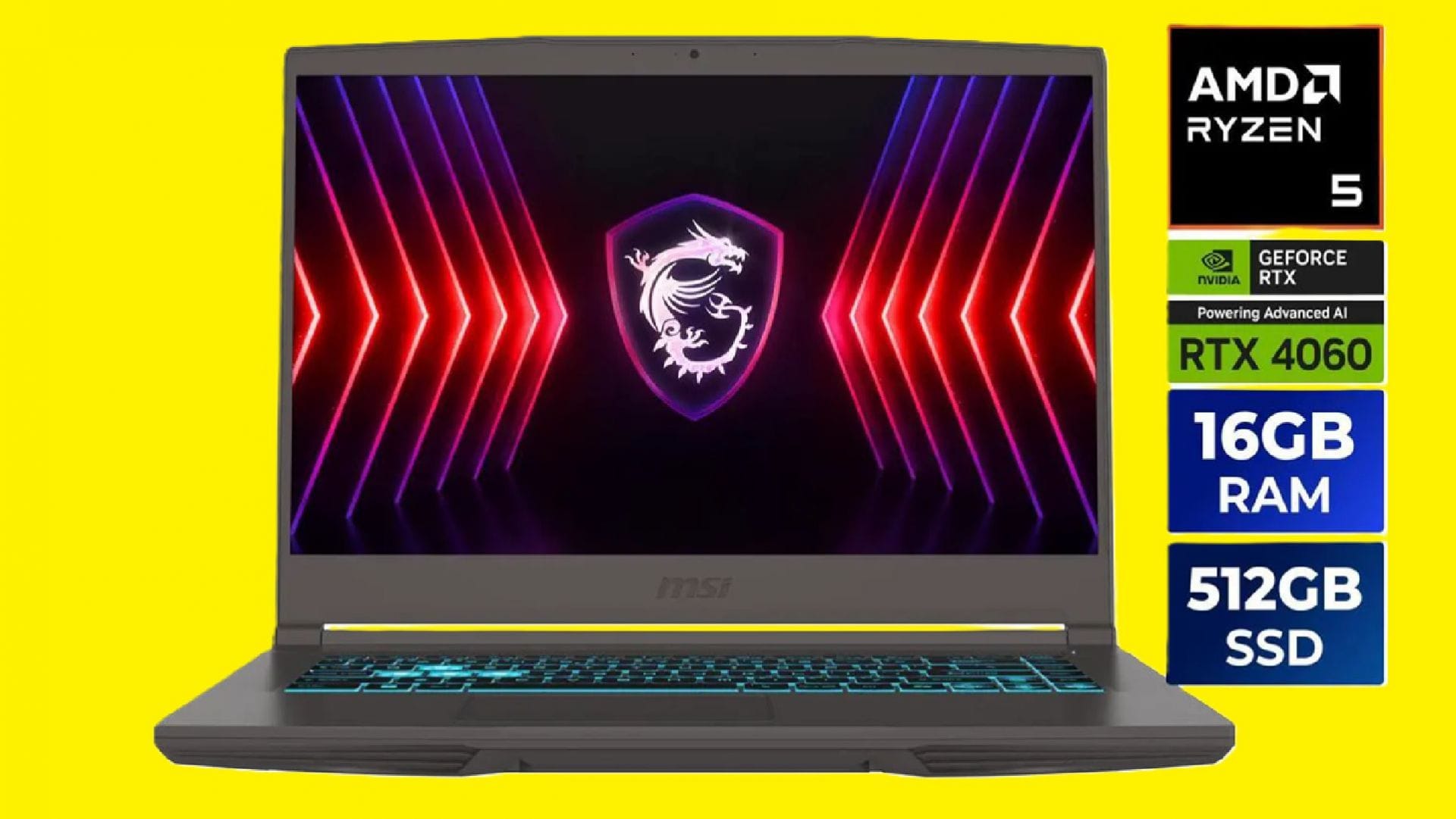 MSI Thin A15 is a great budget-friendly gaming laptop (Image via MSI)