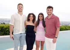 Will Levis' ex-GF Gia Duddy turns heads at Titans game in faux-leather jacket and crop top as Cam Ward's team loses to Chargers