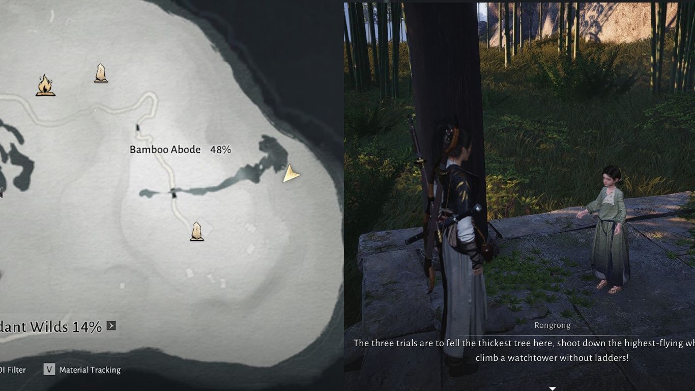 Location of where to start Great Hero&#039;s Trial Wandering Tale (Image via NetEase)