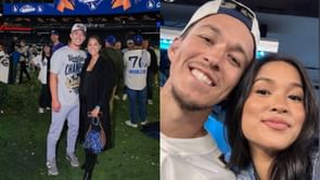 IN PIC: Tommy Edman & wife Kristen all smiles as Dodgers star cheers on LA Chargers vs. Steelers showdown