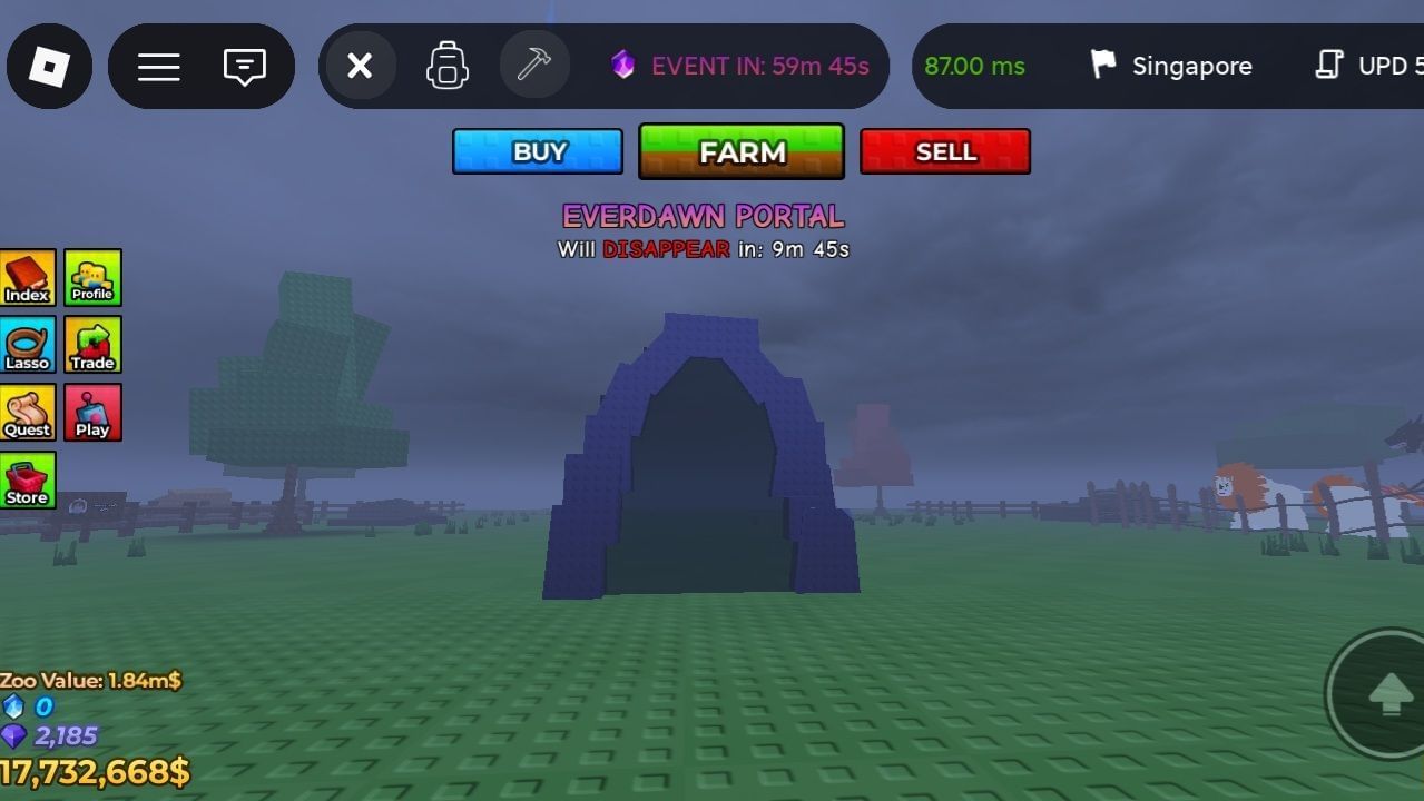 Portál Everdawn (obrázok cez Roblox)