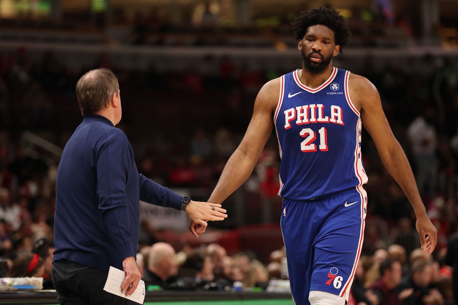 Nick Nurse poskytuje ďalšie podrobnosti o zranení Joela Embiida. (Foto: IMAGN)