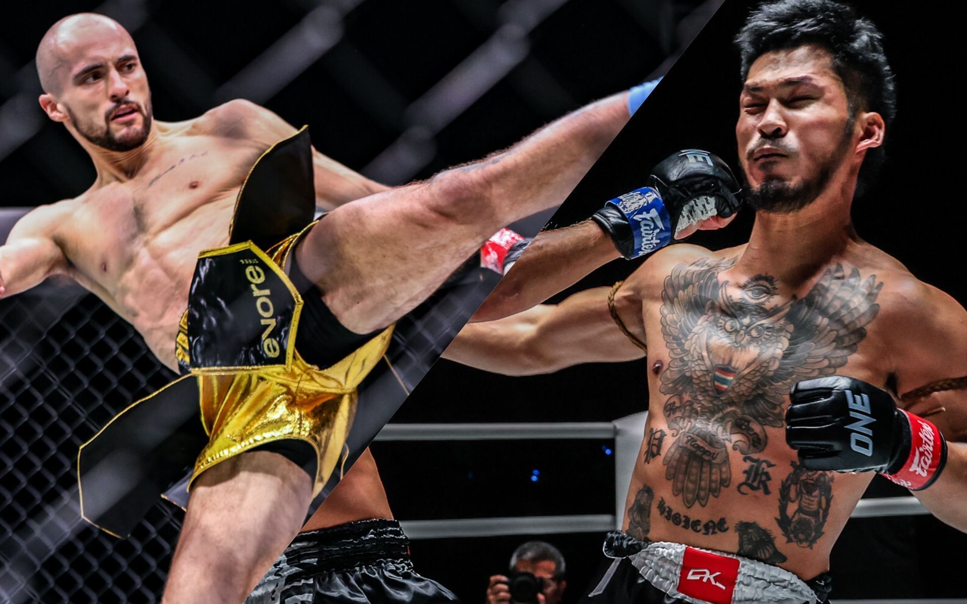 Jake Peacock (L) vs Suakim (R) | Image by ONE Championship