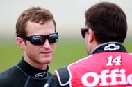 Kasey Kahne (L) and Tony Stewart (R) during the 2012 Cup race at Kentucky Speedway. Source: Getty