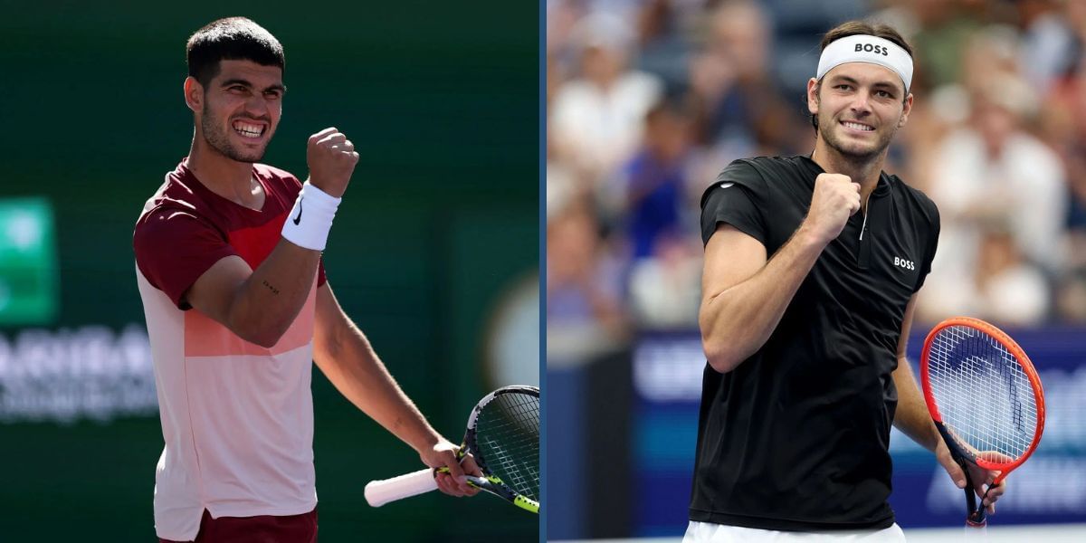 Carlos Alcaraz vs Taylor Fritz is one of the group-stage matches at the ATP Finals 2025. (Photos: Getty)