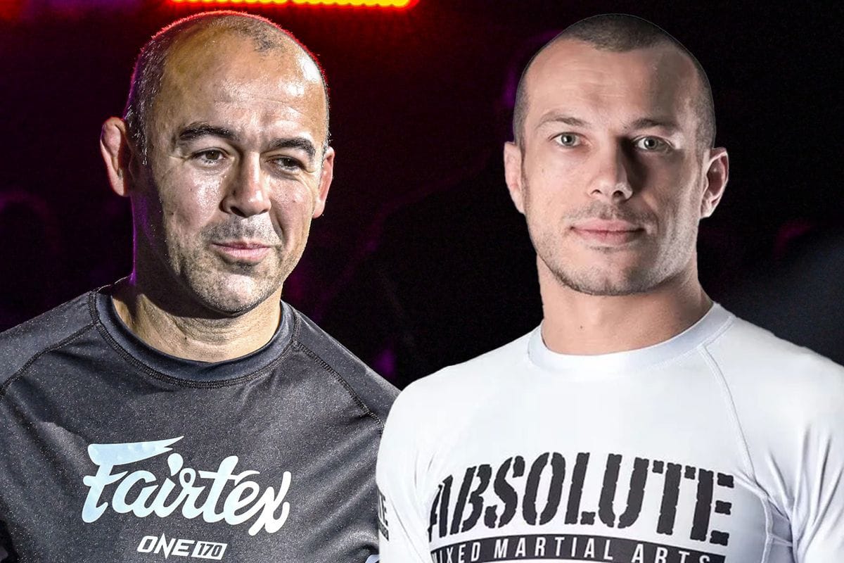 (From left) BJJ legends Marcelo Garcia and Lachlan Giles. [Images: ONE Championship]