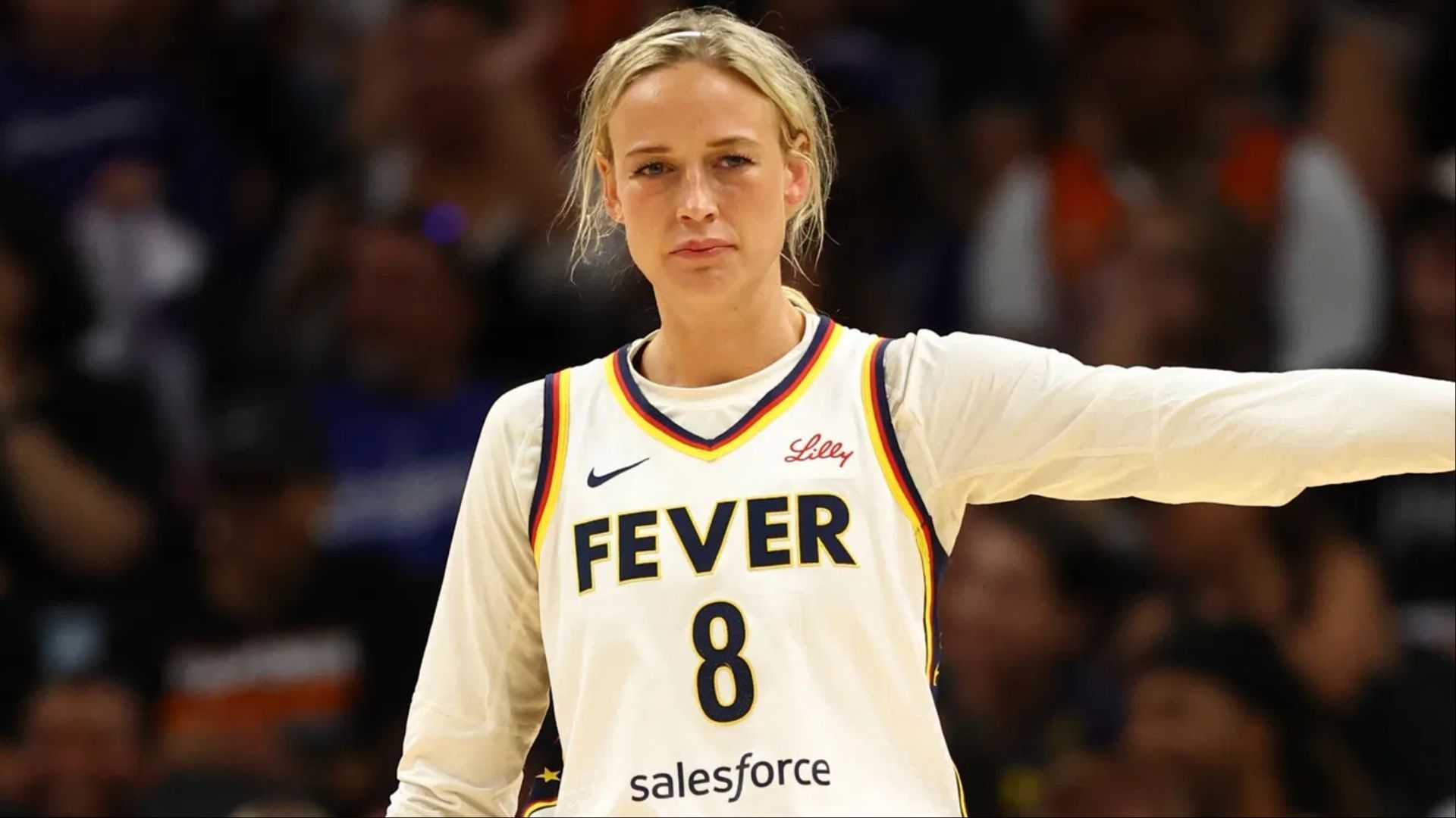 Sophie Cunningham makes her feelings clear on getting proposed to at a sporting event. (Photo: IMAGN)