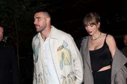 Travis Kelce and Taylor Swift hold hands recreating 2-year-old viral picture while twinning in black for romantic NY date night