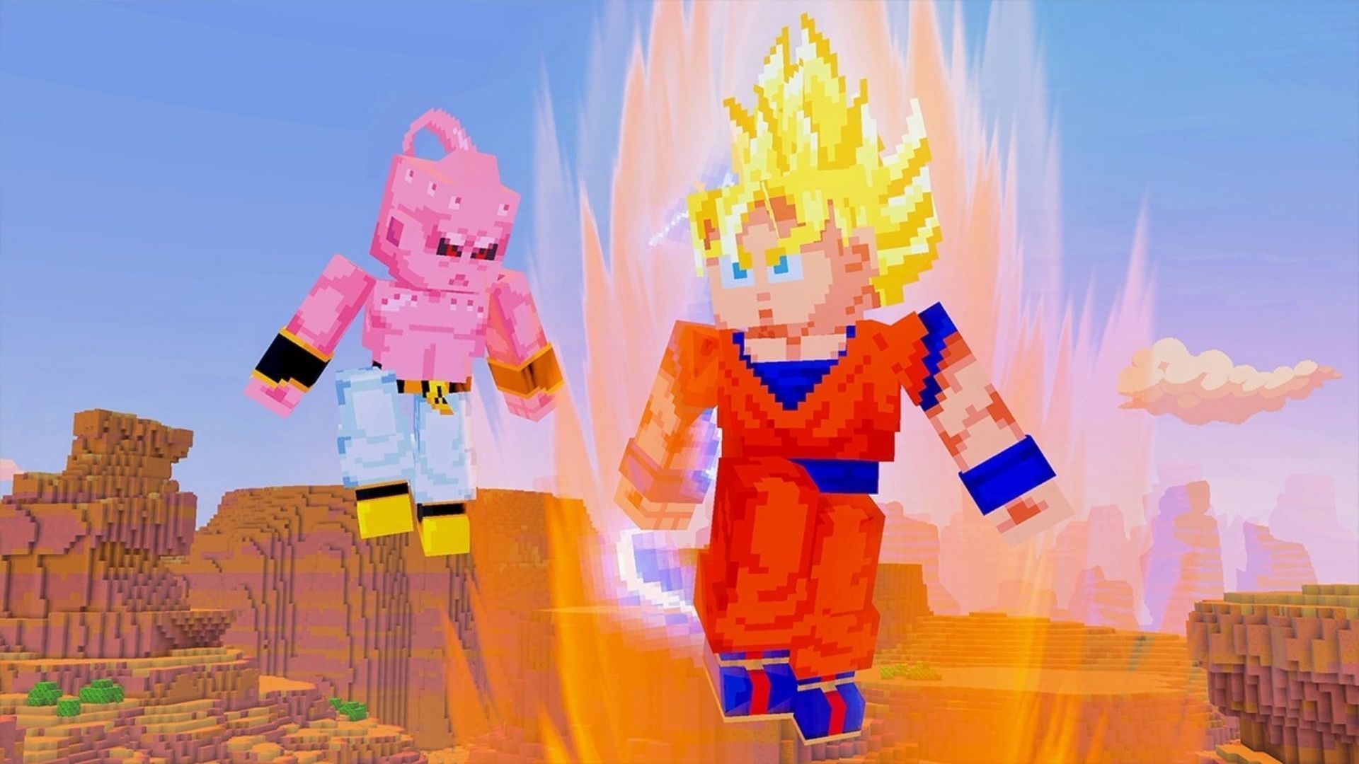 The Minecraft Dragon Ball Z DLC brings the iconic franchise to the game (Image via Mojang Studios)