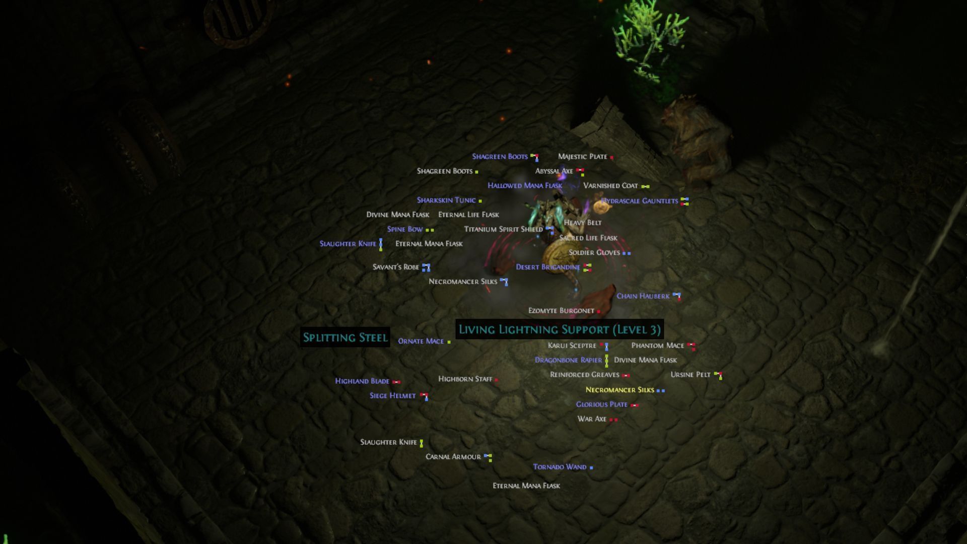 Living Lightning is great support gem for beginners (Image via GGG)