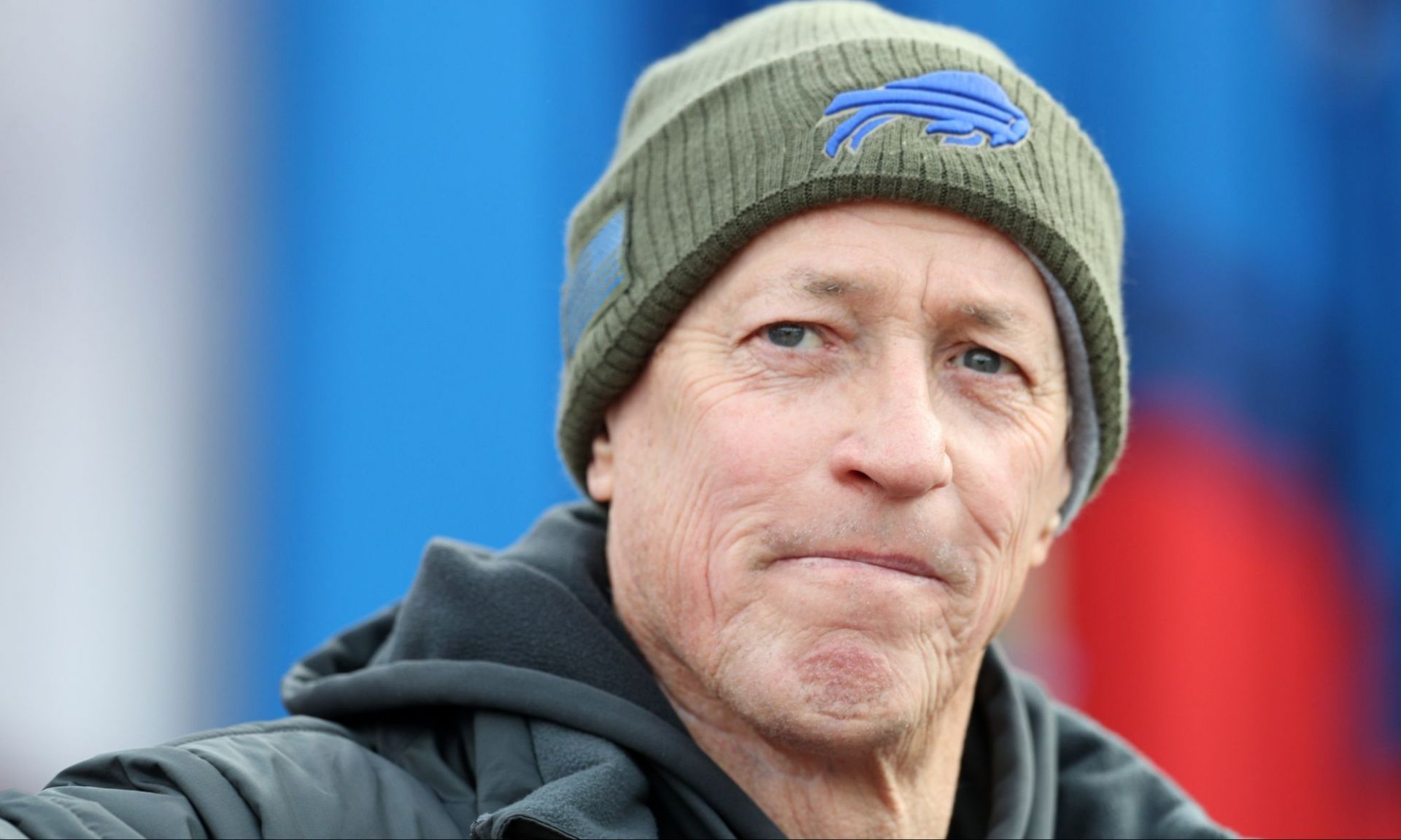 Jim Kelly beams with joy holding 4-month-old grandson as Bills legend enjoys Week 9 showdown vs. Chiefs