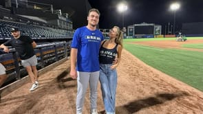 Trey Yesavage’s fiancée Taylor Frick celebrates Thanksgiving with a romantic kiss and loving message for Blue Jays star