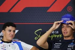 Watch: Isack Hadjar rages at Alex Albon during the F1 Las Vegas GP Free Practice