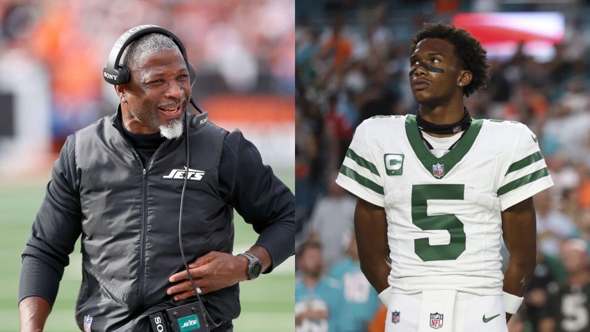 Aaron Glenn reacts to reporter pressing him about Garrett Wilson