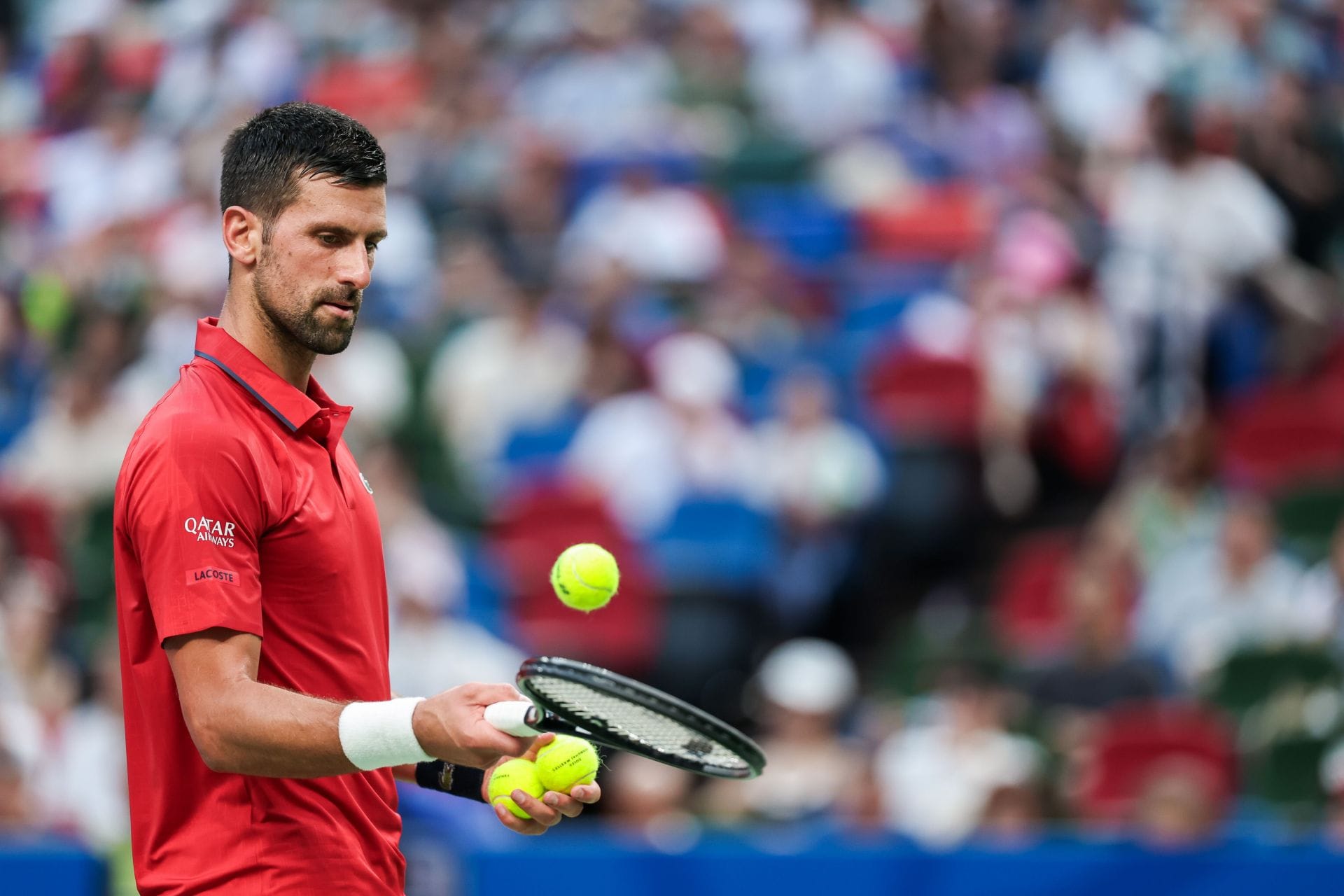 Novak Djokovic pictured at the Shanghai Masters 2025 | Image source: Getty
