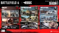 Battlefield 6 Season 1 Roadmap (Image via EA)