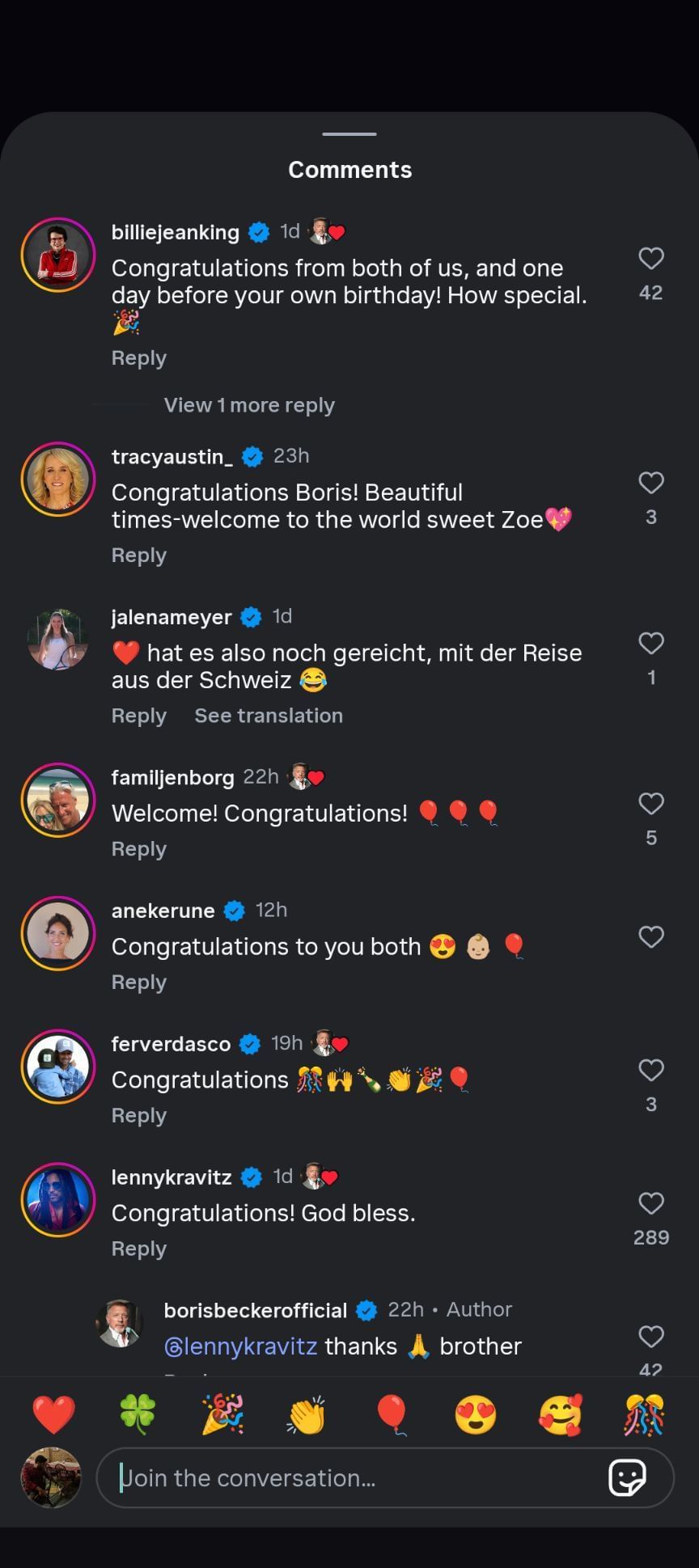 Boris Becker via Instagram - Image Source: @borisbeckerofficial Instagram