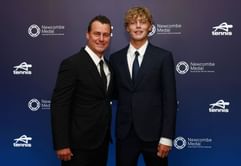 Lleyton Hewitt makes shock return from retirement for his son Cruz at Sydney Challenger, racks up dominating win after 5 years