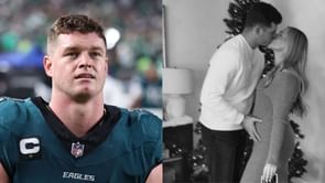 Eagles star Reed Blankenship drops 4-word message after announcing first baby with wife Elsa