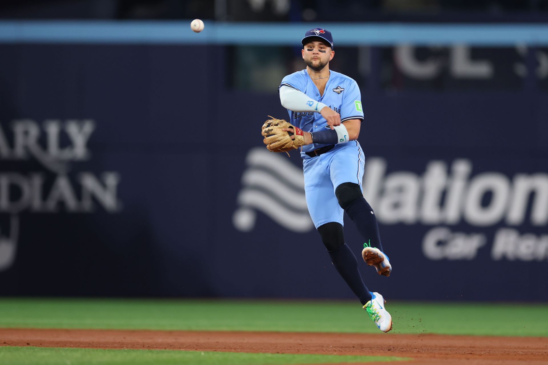 Bo Bichette in action during the World Series - Source: Getty