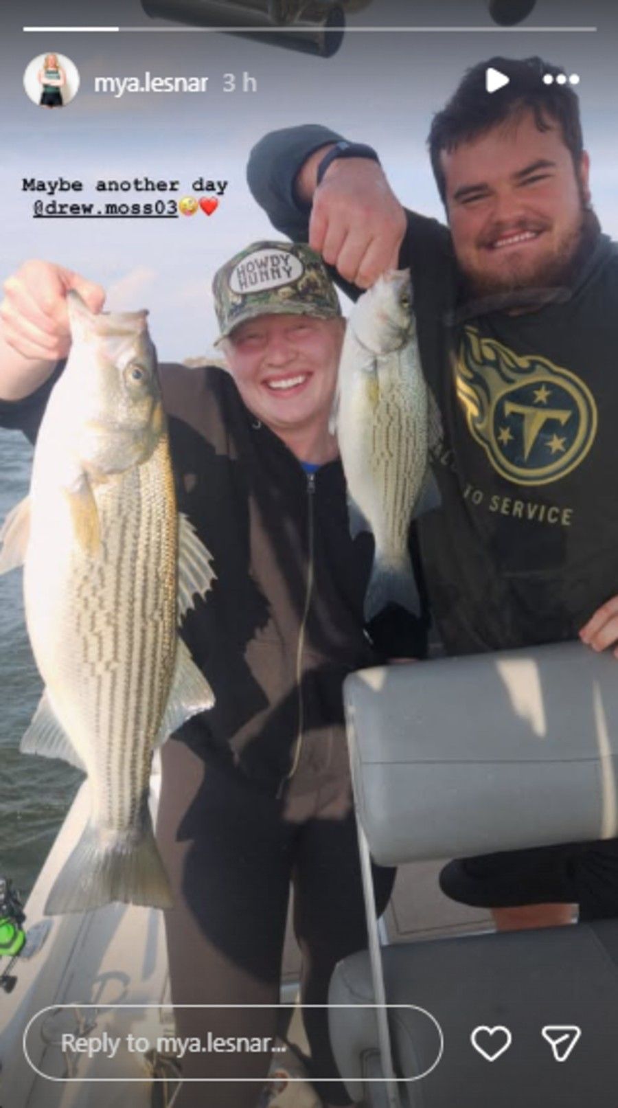 Screenshot of Mya Lesnar&#039;s Instagram story.